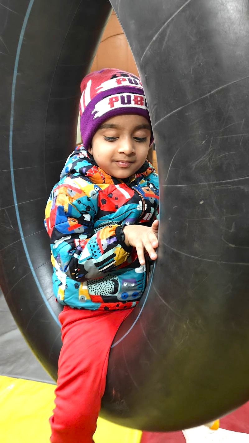 Occupational therapy exercises at autism centre
